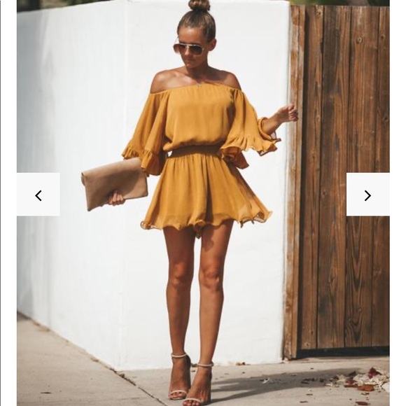 Vici Dresses & Skirts - NWT! Vici Off The Shoulder Chiffon Romper